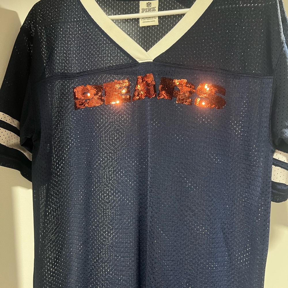PINK Victoria's Secret Bears Navy Sequin Jersey